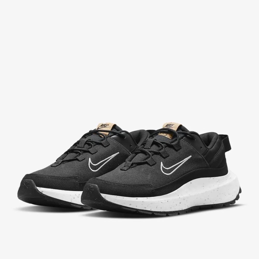 WOMEN'S NIKE CRATER REMIXA SNEAKERS BLACK AND WHITE SPECKLE SIZE 7